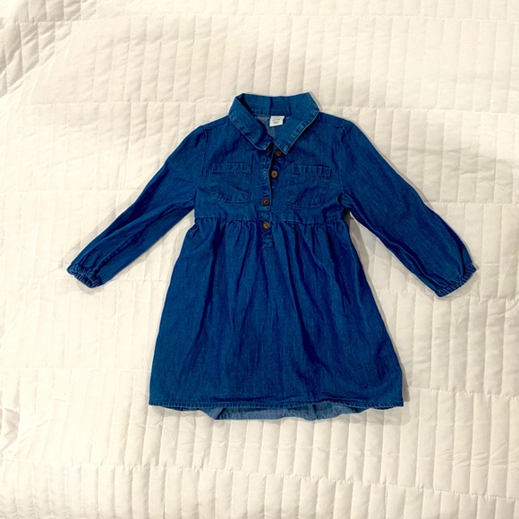 (5/$35) Old Navy 18-24M Denim Dress - Picture 1 of 3